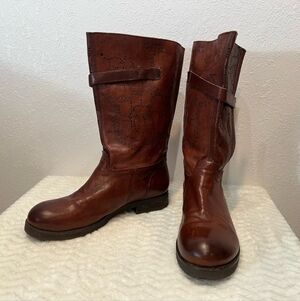 Bacio 61 Prolisso Leather Riding Motorcycle Boots Women's Size 6